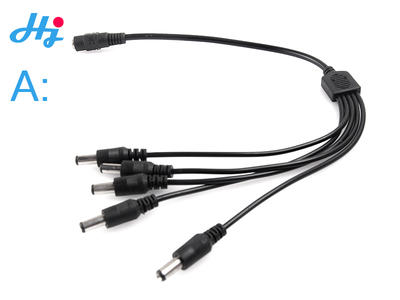 DC Jacks 1 femal  to 5 Out  port dc Plug Power Cable